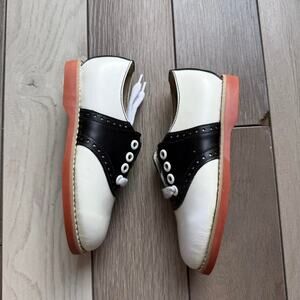 Kids willies saddle shoes black